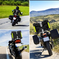 VOKKA 45L alumínium motorkerékpár topcase, vízálló és antitolvaj, háttámlával 6