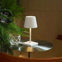 VOKOT QLED48 Érintésérzékeny Asztali Lámpa Fehér - Vezeték Nélküli Töltős Hálószoba Éjjeli Lámpa 3