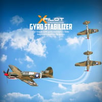 VOLANTEXRC P51 Mustang 2.4GHz RC Repülőgép - Giroszkópos Stabilizálással, 2 Akkumulátorral, Kezdőknek és Gyerekeknek, Repülésre Kész 2