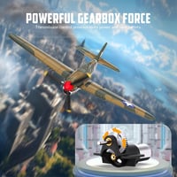 VOLANTEXRC P51 Mustang 2.4GHz RC Repülőgép - Giroszkópos Stabilizálással, 2 Akkumulátorral, Kezdőknek és Gyerekeknek, Repülésre Kész 8