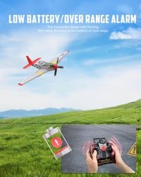 volantexrc P51D Mustang V2 4 csatornás RC repülőgép 2.4GHz RTF kezdőknek 5