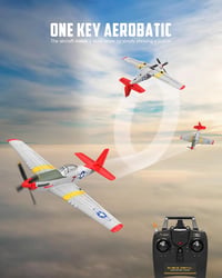 volantexrc P51D Mustang V2 4 csatornás RC repülőgép 2.4GHz RTF kezdőknek 7