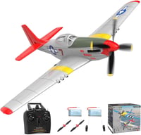 volantexrc P51D Mustang V2 4 csatornás RC repülőgép 2.4GHz RTF kezdőknek 1