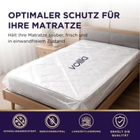Volila Navlaka za zaštitu madraca 160x200 cm, Vodootporna zaštitna navlaka za madrac za selidbu i skladištenje, otporna na kidanje, protiv nametnika, mrlja i prašine 3