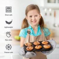 volila Tapadásmentes Muffin Sütőforma Készlet 6 Adagos Cupcake Forma Sütemény Sütéshez 2 Darabos Szett 4