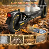 Anvelopă plină VOLOHAS 60/65-6,9 de 10 inchi pentru trotinetă electrică Ninebot Max G2, G2D, G2E, G65, F3, F3 Pro, roată de schimb spate, anvelopă solidă anti-derapantă, fără pană, negru, 1 buc. 6