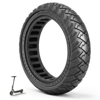 Anvelopă plină VOLOHAS 60/65-6,9 de 10 inchi pentru trotinetă electrică Ninebot Max G2, G2D, G2E, G65, F3, F3 Pro, roată de schimb spate, anvelopă solidă anti-derapantă, fără pană, negru, 1 buc. 1
