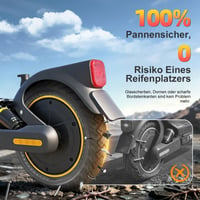 Anvelopă plină VOLOHAS 60/65-6,9 de 10 inchi pentru trotinetă electrică Ninebot Max G2, G2D, G2E, G65, F3, F3 Pro, roată de schimb spate, anvelopă solidă anti-derapantă, fără pană, negru, 1 buc. 5