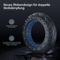 Pneumatika VOLOHAS 60/70-6.5, plná bezdušová pre Ninebot F2 Pro D/E3 Pro D, 10x2.5 bezdefektná voštinová pneumatika pre Ninebot Max G30/G30 D2/Xiaomi 5, na predné alebo zadné koleso elektrickej kolobežky (10 palcov) 4