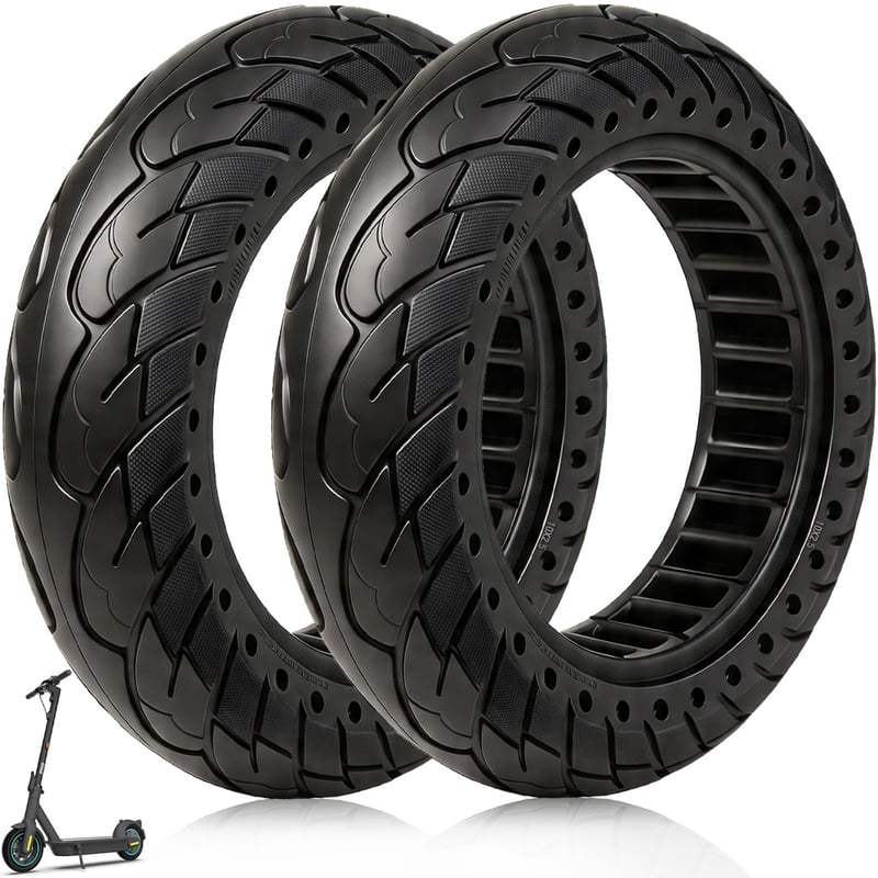 Pneumatika VOLOHAS 60/70-6.5, plná bezdušová pre Ninebot F2 Pro D/E3 Pro D, 10x2.5 bezdefektná voštinová pneumatika pre Ninebot Max G30/G30 D2/Xiaomi 5, na predné alebo zadné koleso elektrickej kolobežky (10 palcov)