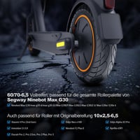 Pneumatika VOLOHAS 60/70-6.5, plná bezdušová pre Ninebot F2 Pro D/E3 Pro D, 10x2.5 bezdefektná voštinová pneumatika pre Ninebot Max G30/G30 D2/Xiaomi 5, na predné alebo zadné koleso elektrickej kolobežky (10 palcov) 3