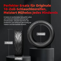 Bezzdušová pneumatika VOLOHAS 60/70-6.5 s ventilom – pre kolobežky Xiaomi 5/5 Pro/5 Max, Ninebot Max G30/G30D/G30D2 4