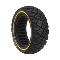 Plná pneumatika VOLOHAS 90/65-6.5 pre 11-palcové elektrické kolobežky - Kukirin G4, Zero 11X, Dualtron Thunder, Kaabo Wolf Warrior - odolná voči defektu, žltá, 1 ks 4