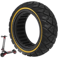 Plná pneumatika VOLOHAS 90/65-6.5 pre 11-palcové elektrické kolobežky - Kukirin G4, Zero 11X, Dualtron Thunder, Kaabo Wolf Warrior - odolná voči defektu, žltá, 1 ks 1