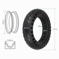 Plná pneumatika VOLOHAS 9x2,125 pre elektrickú kolobežku Xiaomi M365, Offroad Soft, šírka náboja 36 mm, flexibilná náhradná pneumatika, 1 ks 2