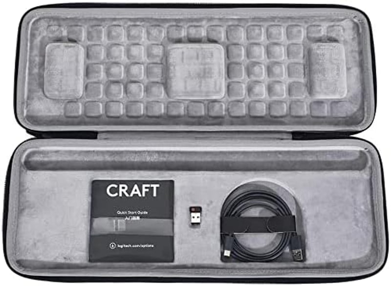 VOLOHAS Logitech Craft Wireless Keyboard kemény védőtok 46x17,5x4,5cm