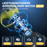 Akumulátorové nožnice na konáre Volticore, profesionálne elektrické záhradnícke nožnice s LCD displejom, bezkefový motor, 2x 2000 mAh 21V batéria, max. priemer strihu 40 mm, bezpečnostný spínač 4