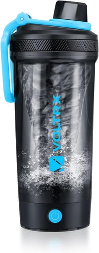 VOLTRX Elektromos Protein Shaker 680ml - USB-C Tölthető Keverőpalack Fehérje és Étkezést Helyettesítő Italokhoz - BPA-mentes Tritan Kék 1