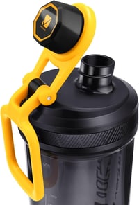 VOLTRX Elektromos Protein Shaker 680ml - USB-C Tölthető Keverőpalack Fehérjeturmixokhoz, BPA-mentes Tritan Anyagból, Sárga 7