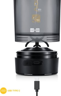 VOLTRX Elektromos Protein Shaker 680ml - USB-C Tölthető Keverőpalack Fehérjeturmixokhoz, BPA-mentes Tritan Anyagból, Sárga 5
