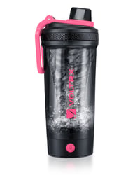 VOLTRX Električni shaker za proteine 680 ml - USB-C punjivi mikser za smoothie ružičasti, od Tritan materijala bez BPA, za proteinske shakeove 1