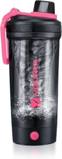 VOLTRX Elektromos Protein Shaker 680ml - USB-C Tölthető Turmixgép Rózsaszín, BPA-mentes Tritan Anyagból, Fehérjeturmixokhoz 1