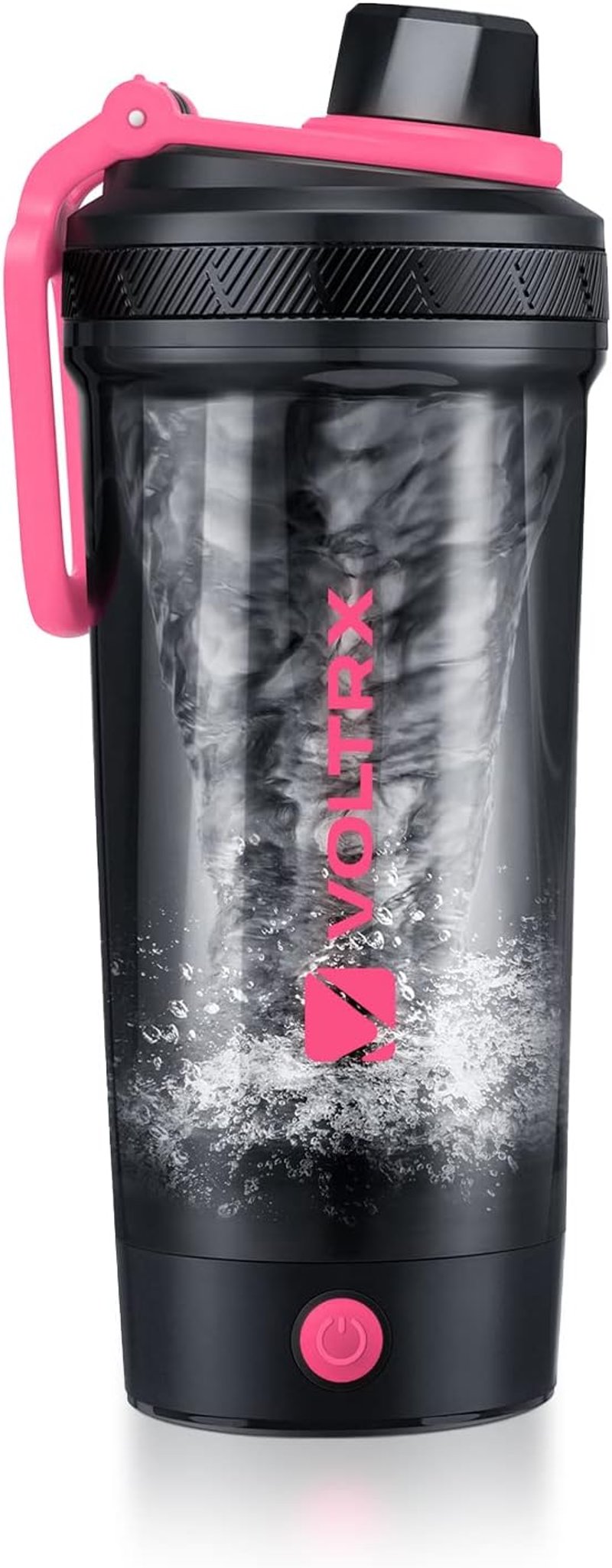 VOLTRX Elektromos Protein Shaker 680ml - USB-C Tölthető Turmixgép Rózsaszín, BPA-mentes Tritan Anyagból, Fehérjeturmixokhoz