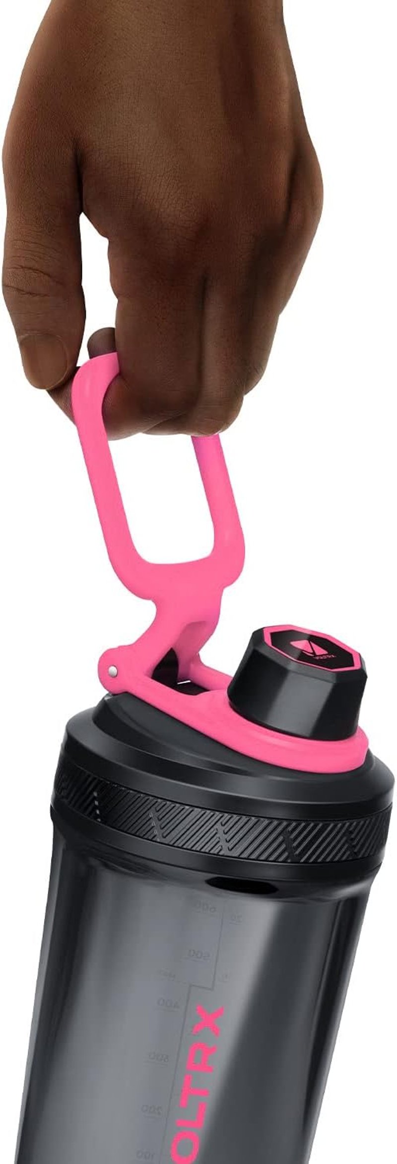 VOLTRX Elektromos Protein Shaker 680ml - USB-C Tölthető Turmixgép Rózsaszín, BPA-mentes Tritan Anyagból, Fehérjeturmixokhoz