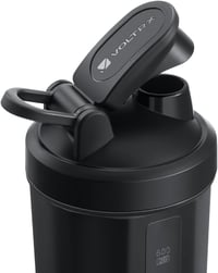 VOLTRX Elektromos Protein Shaker Palack 710ml - USB-C Tölthető Turmixgép Fehérjeitalokhoz, BPA-mentes, Szivárgásmentes, Fekete 2