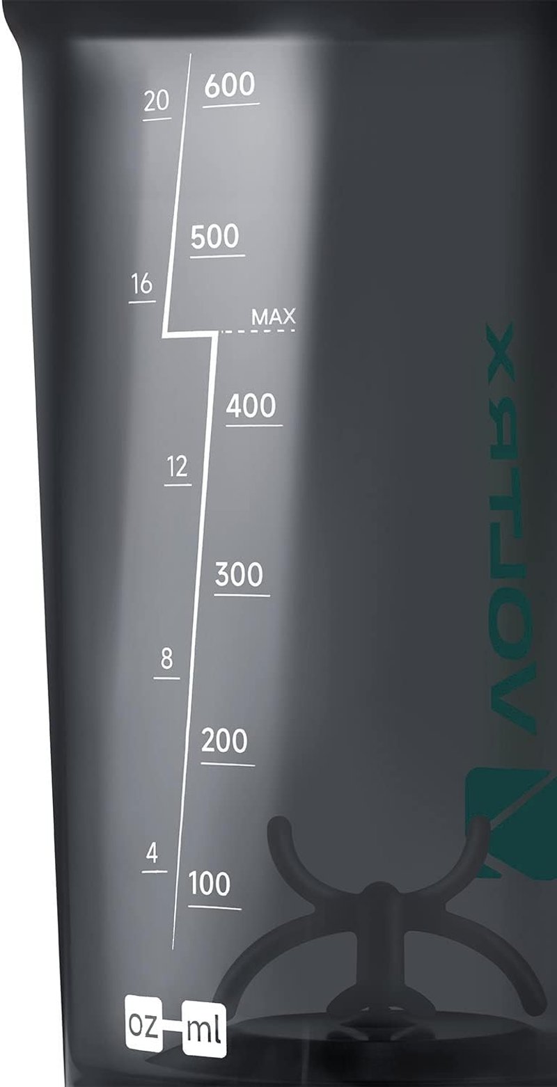 VOLTRX Elektromos Shaker Palack 680ml - USB-C Tölthető Fehérje Turmixgép, BPA-mentes Tritan Anyagból, Protein Shake Keverő, Mentazöld