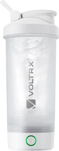 VOLTRX Titanus USB-C Elektromos Protein Shaker 710ml - Újratölthető Fehér Turmixgép Fehérjeitalokhoz, Szivárgásmentes BPA-mentes Keverőpalac 1
