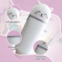 Vonavira szilikon ceruzatartó teleszkópos állvánnyal, kawaii design 4