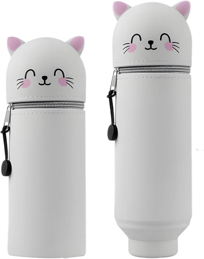 Vonavira szilikon ceruzatartó teleszkópos állvánnyal, kawaii design