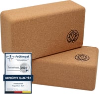 VonBueren 2 db Yoga Blokk Parafa | Jóga Tégla Szett 22x12x7,5 cm 1