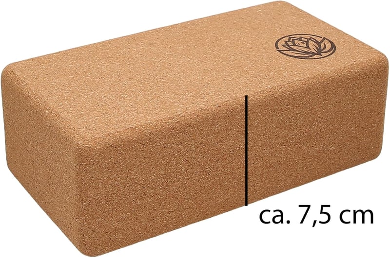 VonBueren 2 db Yoga Blokk Parafa | Jóga Tégla Szett 22x12x7,5 cm