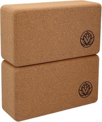 VonBueren 2 db Yoga Blokk Parafa | Jóga Tégla Szett 22x12x7,5 cm 8