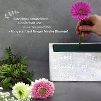 VonBueren 3x virághabszivacsok nedves 23x11x7,5cm kézműves virágdekorációhoz 4