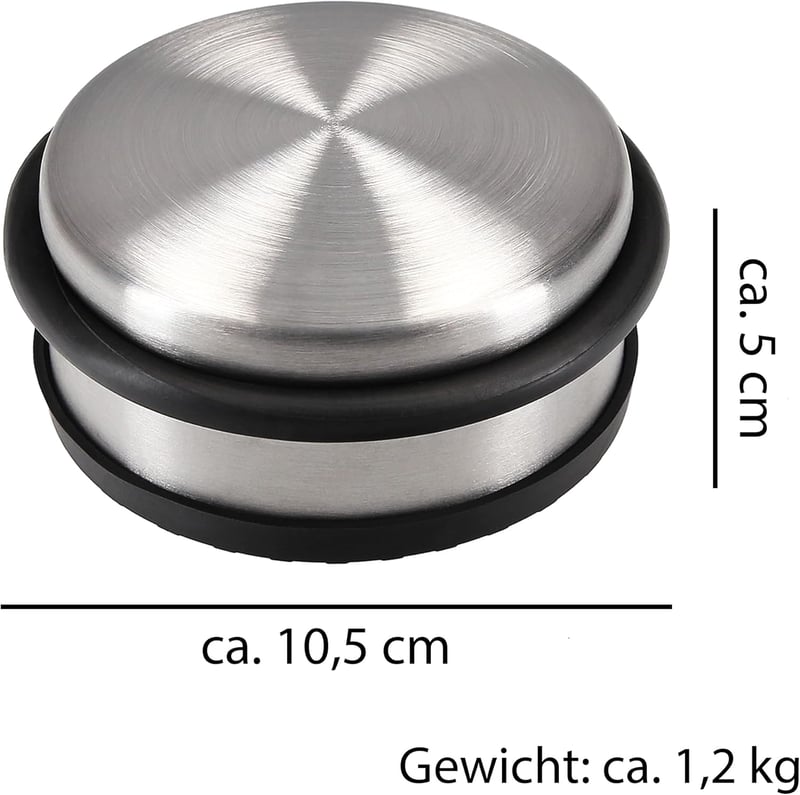 VonBueren 4 db ajtórögzítő 1,2 kg rozsdamentes acél 10,5x5 cm