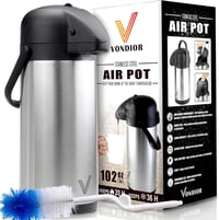 Vondior 3 literes termoszkancsó rozsdamentes acél kávé italdiszpenzér 7