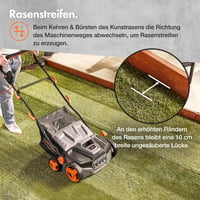 VonHaus 1800W elektromos műfűtisztító seprű 45L gyűjtőtáskával 2