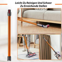 Tub telescopic prelungitor Vonsera pentru aspirator Dyson V7 V8 V10 V11 V15, cu perie cu două funcții, accesoriu tub de aspirație portocaliu 5