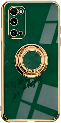 Husă VooDirop din silicon TPU pentru Samsung Galaxy S20 cu inel de susținere la 360 de grade, suport pentru deget, compatibilă cu suport auto magnetic, carcasă de protecție rezistentă la șocuri 1