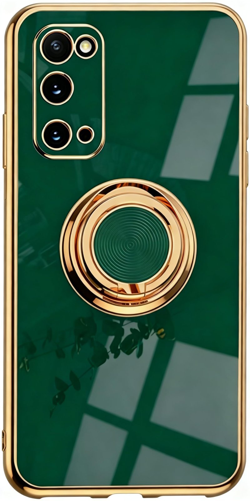 Husă VooDirop din silicon TPU pentru Samsung Galaxy S20 cu inel de susținere la 360 de grade, suport pentru deget, compatibilă cu suport auto magnetic, carcasă de protecție rezistentă la șocuri