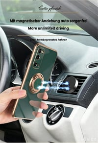 Husă VooDirop din silicon TPU pentru Samsung Galaxy S20 cu inel de susținere la 360 de grade, suport pentru deget, compatibilă cu suport auto magnetic, carcasă de protecție rezistentă la șocuri 4