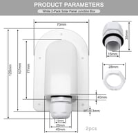 VooGenzek IP68 napelemes kábeltömszelence 6-12 mm kábelhez - 2 db 2