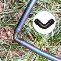 VooGenzek 25db 16mm Barbed Csatlakozó Csepegtetős Öntözéshez Könyök Összekötő 5