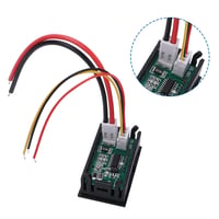 VooGenzek 2 db LED Voltmérő Ampermérő DC 0-100V 10A Feszültség és Árammérő Teszter Piros 5