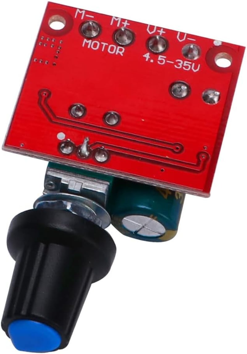 VooGenzek 4db PWM Motor Fordulatszám Szabályozó 5V-35V 5A 90W Kapcsolóval, Állítható DC Motor Vezérlő