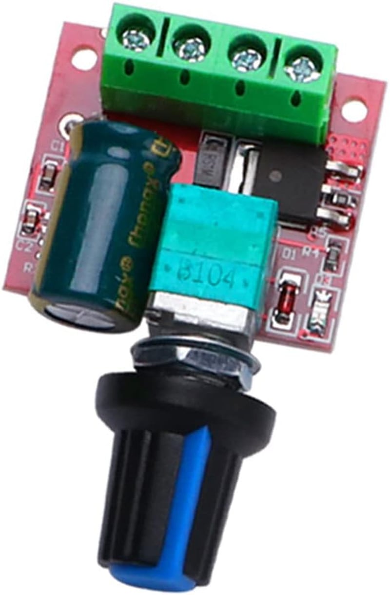 VooGenzek 4db PWM Motor Fordulatszám Szabályozó 5V-35V 5A 90W Kapcsolóval, Állítható DC Motor Vezérlő