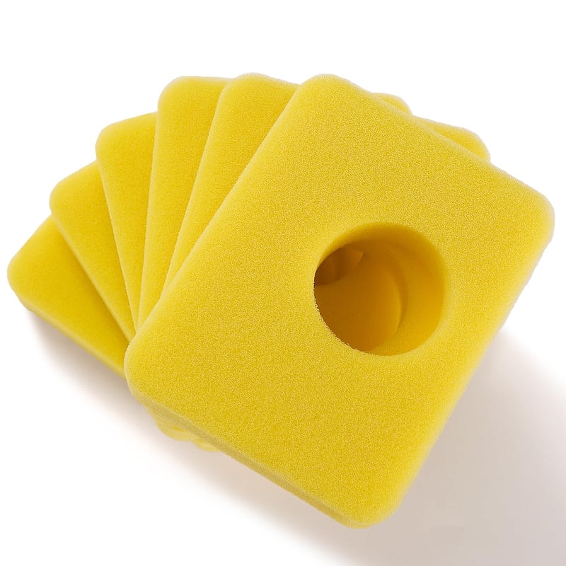 VooGenzek 799579 pjenasti filter za zrak za kosilicu, zamjena 6 komada - komplet filtera za zrak kompatibilan s Briggs and Stratton 590581 08P502 08P602 09P602